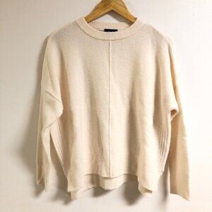 Topshop Cream Sweater Jumper With Side Zippers